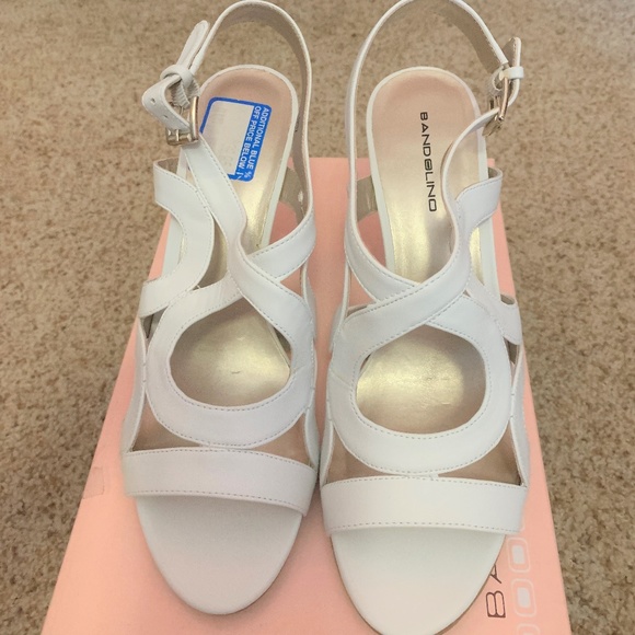 Bandolino White High Heel Sandal - Picture 2 of 3